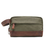Washed Canvas Leather Gym Toiletry Bag