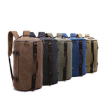 Vintage Canvas Barrel Backpack