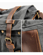 Canvas Leather Messenger Bag