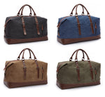 Canvas Leather Travel Bag