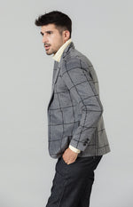 Wool blend Checked Jacket