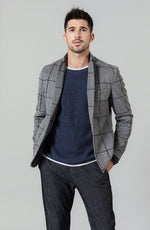 Wool blend Checked Jacket