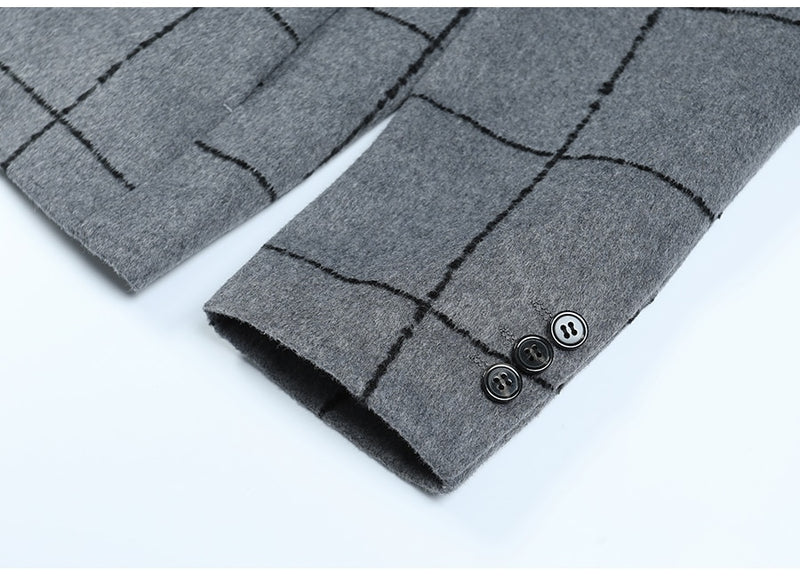 Wool blend Checked Jacket