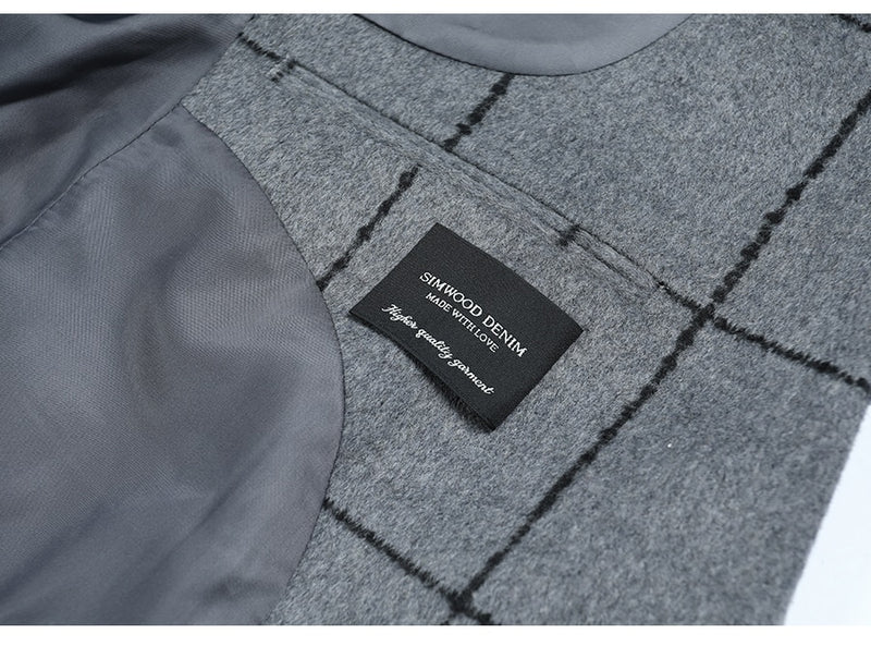 Wool blend Checked Jacket