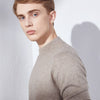 Half-High Neck Sweater 100% Cashmere Knitted