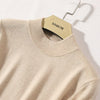 Half-High Neck Sweater 100% Cashmere Knitted