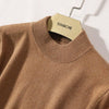 Half-High Neck Sweater 100% Cashmere Knitted