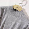 Half-High Neck Sweater 100% Cashmere Knitted