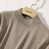 Half-High Neck Sweater 100% Cashmere Knitted