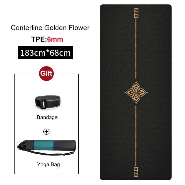 Non-slip Position Line Yoga Mat