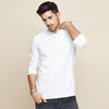 Cotton Button Plain T-Shirt Long Sleeve