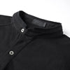 Cotton Button Plain T-Shirt Long Sleeve