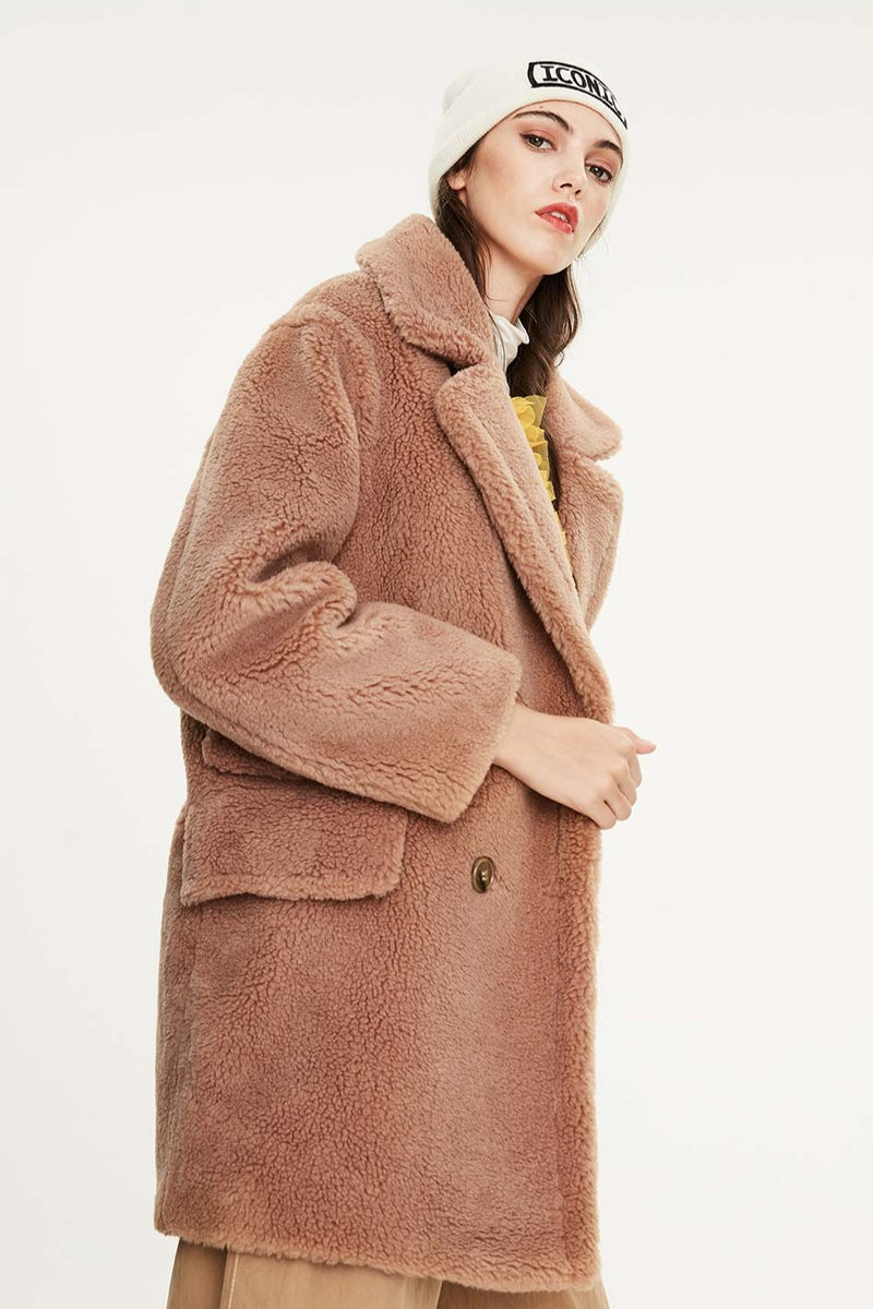 Mid-length Faux Fur Coat