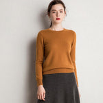 O-Neck 100% Pure Goat Cashmere Pullover