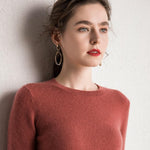 O-Neck 100% Pure Goat Cashmere Pullover