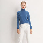 100% Pure Cashmere Knitted Turtleneck Pullover