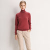 100% Pure Cashmere Knitted Turtleneck Pullover