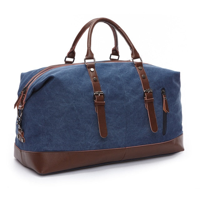 Canvas Leather Travel Bag