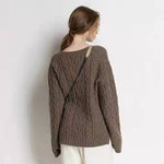 Cashmere & Wool O-Neck Loose Pullover