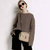 Cashmere & Wool O-Neck Loose Pullover