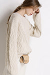 Cashmere & Wool O-Neck Loose Pullover