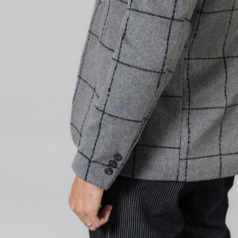 Wool blend Checked Jacket