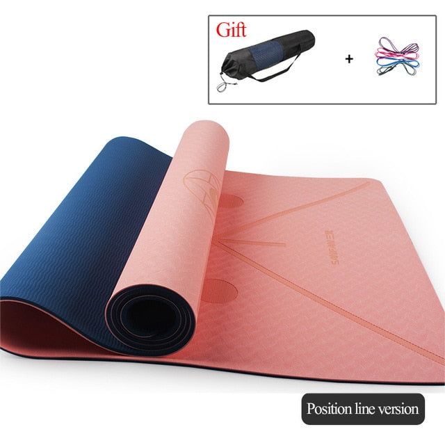 Yoga Mat With Position Line