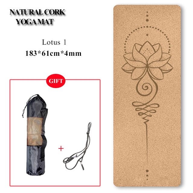 The Lotus Cork Yoga Mat – Kedgeree Design