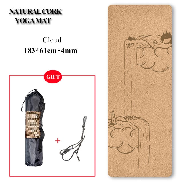 Natural Non-slip Cork Yoga Mat