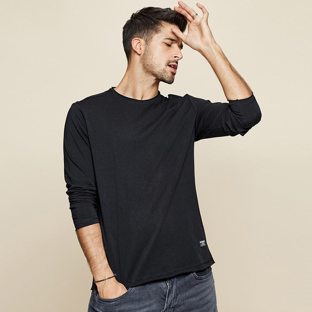 Cotton long sleeve T-shirt