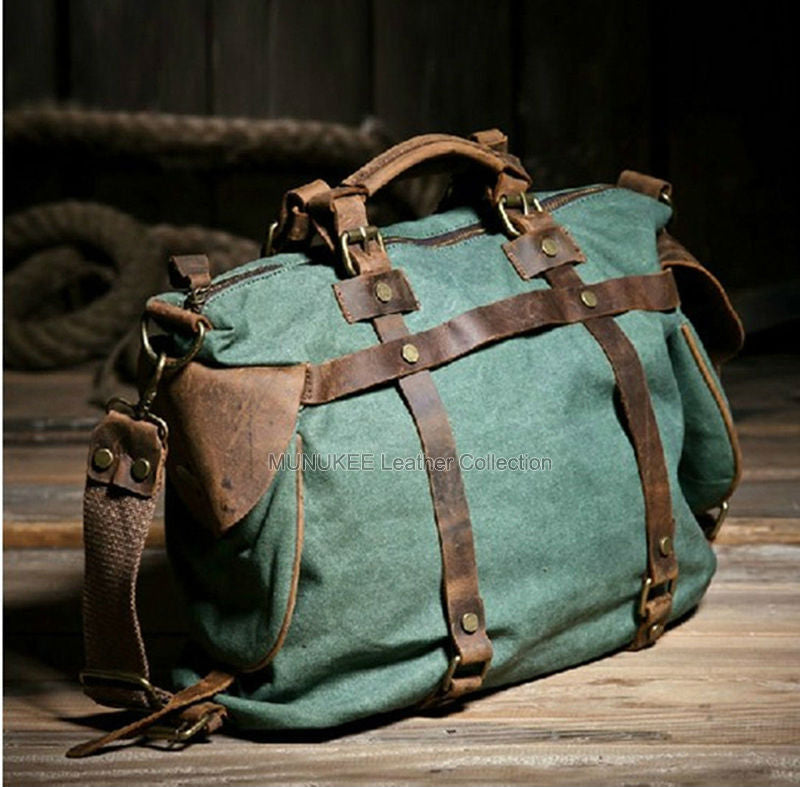 Vintage Canvas Messenger Bag