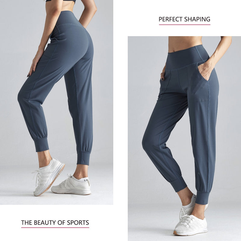 Yoga Fitness Pants with Pockets High Waist Desgin