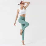 Yoga Leggings Side Pocket Waist Cross Back