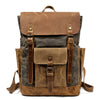 Canvas Leather Backpack