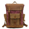 Canvas Leather Backpack