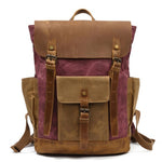 Canvas Leather Backpack