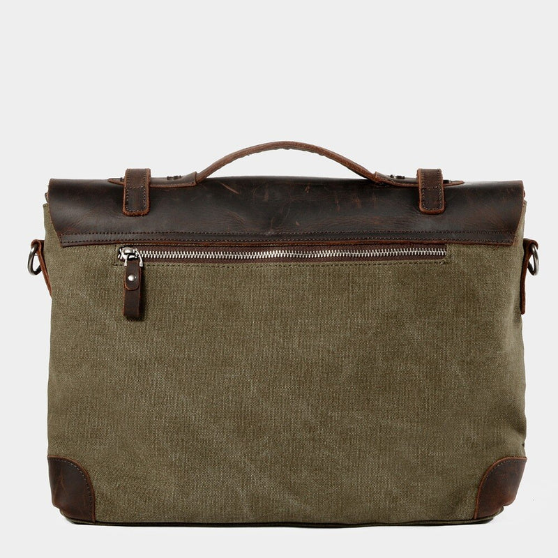 Canvas Single ue Satchel Briefcase