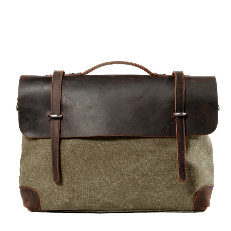 Canvas Single ue Satchel Briefcase