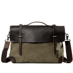 Canvas Single ue Satchel Briefcase