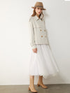 Double Breasted Short Autumn Trench Coat