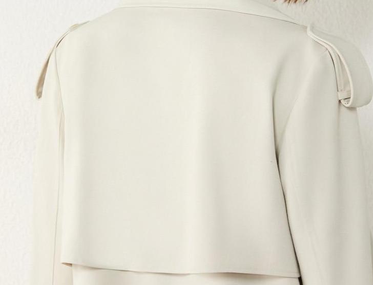 Double Breasted Short Autumn Trench Coat