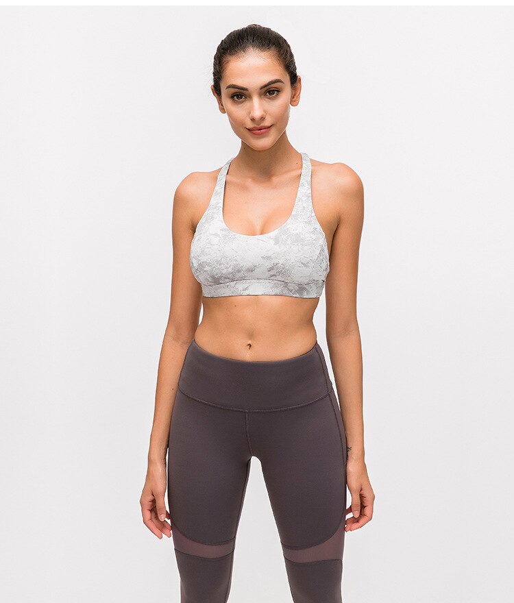 Cross Back Padded Yoga Top