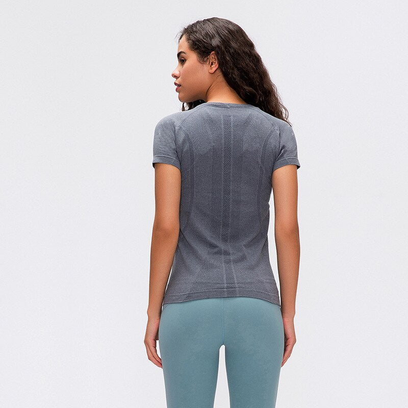 Breathable Yoga Top Short Sleeve