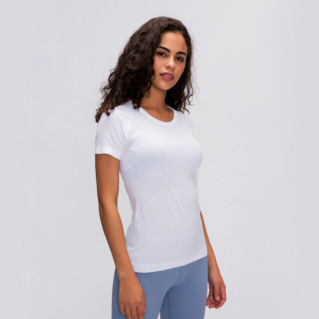 Breathable Yoga Top Short Sleeve