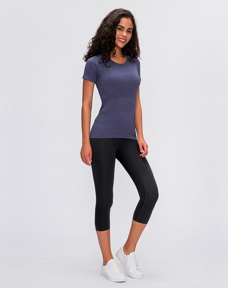 Breathable Yoga Top Short Sleeve