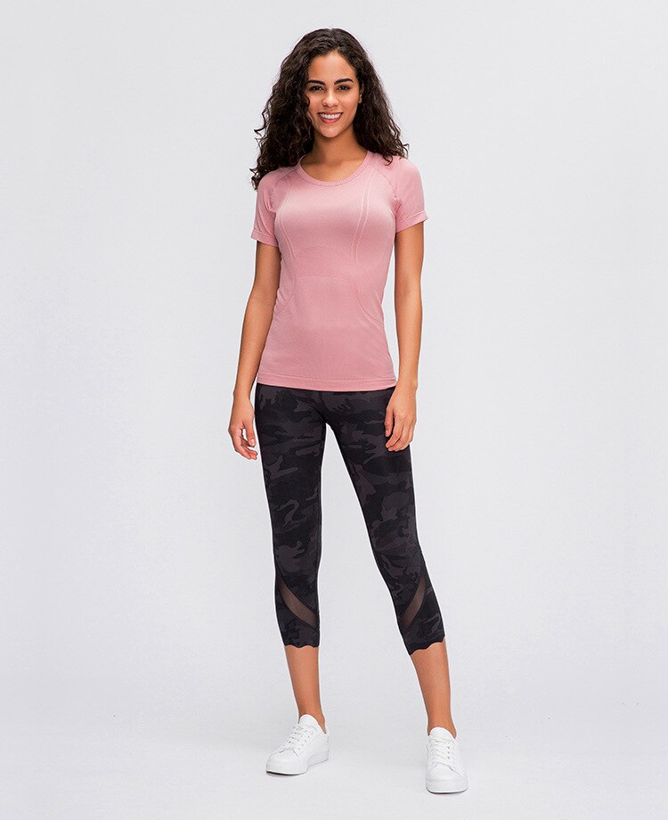 Breathable Yoga Top Short Sleeve