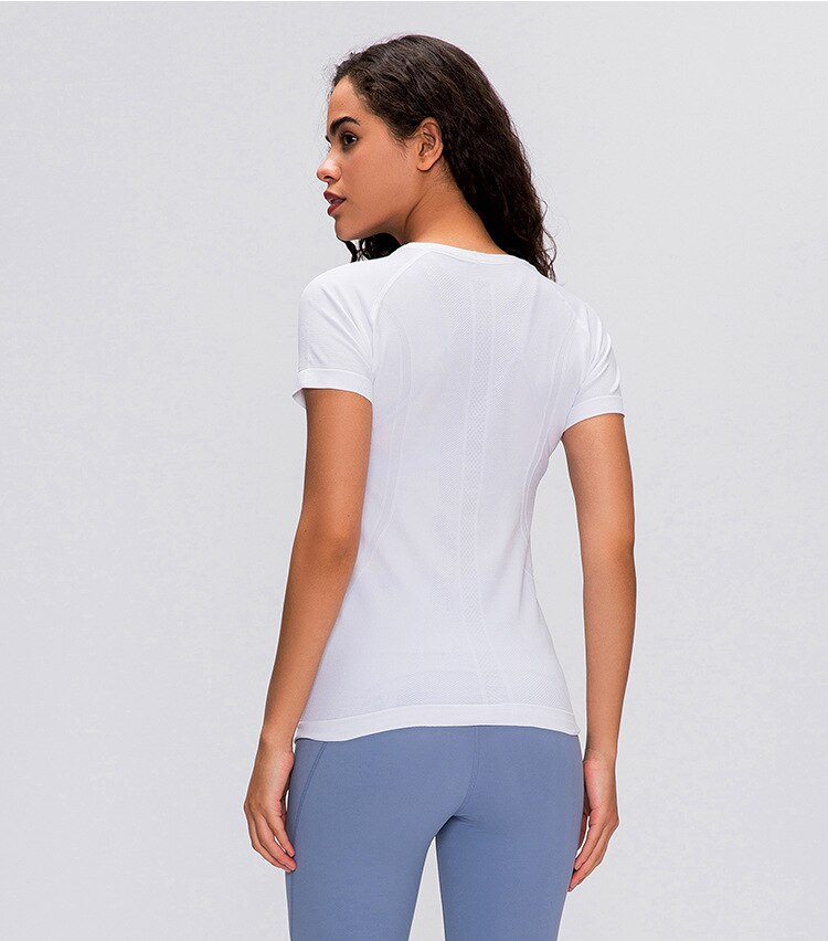 Breathable Yoga Top Short Sleeve