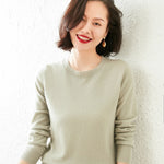 O-Neck 100% Pure Goat Cashmere Pullover