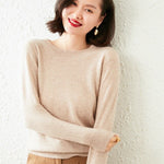 O-Neck 100% Pure Goat Cashmere Pullover