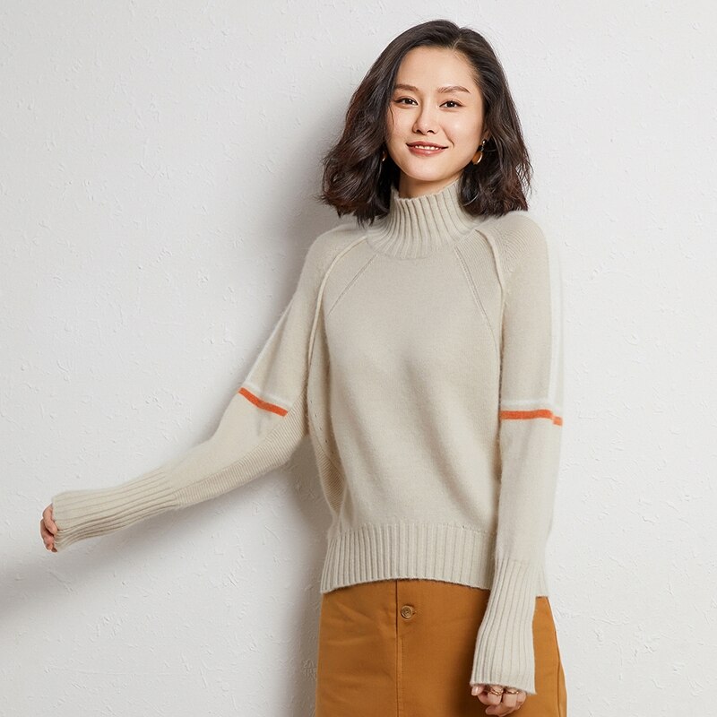 Turtleneck Pullover 100% Pure Wool